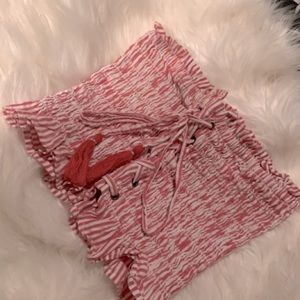 Red and White Stripped Tube Top